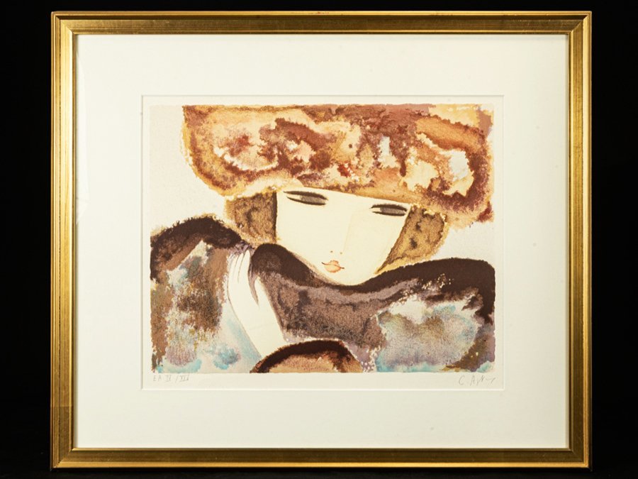 レッド系 ① クレール・アステックス Claire Astaix 油絵 絵画 | www