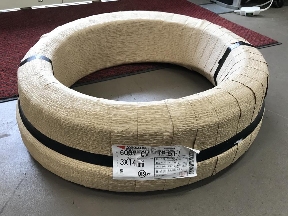 最大88%オフ! 600V CV 3c × 14sq 50m巻 電線ケーブル sitedev