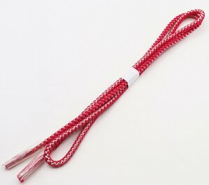 振袖用帯締め 正絹 ローズピンク 編み hu65 新品 成人式 ふりそで シルク オールシーズン 送料無料