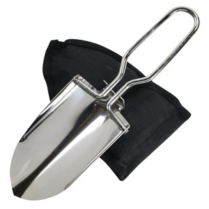  folding hand spade gardening / camp for made of stainless steel storage pouch attaching gardening excavation shovel shovel 