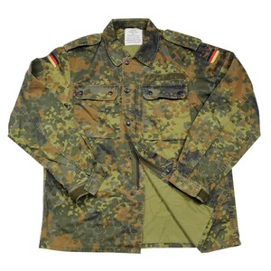 ドイツ軍放出品 コンバットジャケット 国旗パッチ付き フレクター迷彩 [ サイズ10 / 可 ] フィールドジャケット