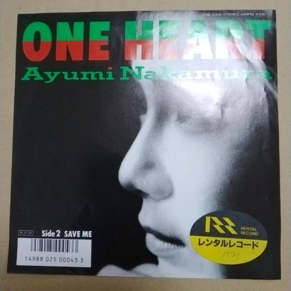 【EPレコード】中村あゆみ「ONE HEART/SAVE ME」