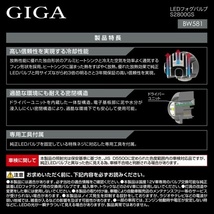 GIGA LEDフォグバルブ S2800GS 6000k/2800lm BW581_画像6