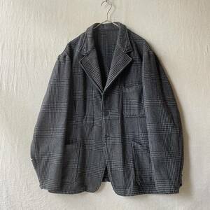 [ BORO ]50s Euro vintage wool Work jacket / Glenn check coverall euro Vintage 30s 40s 60s O2-11011-0924 sale