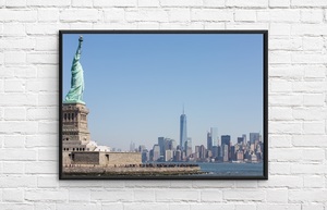 インテリアポスター アメリカン ニューヨークの景色 自由の女神 New York Statue Of Liberty A3サイズ as9