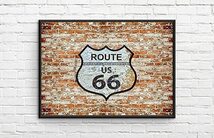 インテリアポスター ヴィンテージ アメリカン ルート 66 ROUTE 66 A1サイズ ai3_画像1