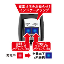 スマホ充電器 USB Type-C リール式 リバーシブルUSBポート付き DC12V車/24V車対応 車載 カーチャージャー カシムラ DC-011 ht_画像4