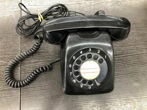 ジャンク品　黒電話　601-A2　NTT(備品)　63.12　アンティーク　レトロ　置物