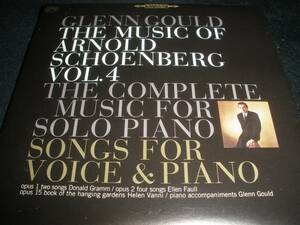 グレン・グールド シェーンベルク 2つの歌曲 4 架空庭園の書 ファーレル ヴァンニ 3つのピアノ曲 56 小品 2CD オリジナル 紙ジャケ