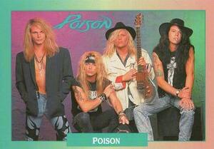 [USAトレカ] ROCK CARDS 「155 Poison」ポイズン Checklist /1991 ロックカード ブレット・マイケルズ リッキー・ロケット 音楽系トレカ