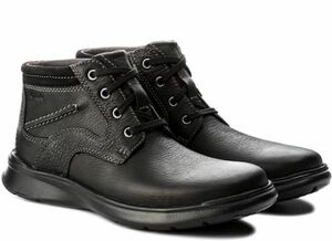 CLARKS 27.5cm ブーツ ブラック 黒 レザー 革 レースアップ チャッカ スニーカー ビジネス チェルシー ローファー スリッポン 880