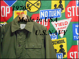 ★希少なSMALLサイズでコンディション◎1着★Made in USA製アメリカ製米軍実物アメリカ軍1976年製ビンテージA-2デッキジャケット70s70年代