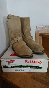 レッドウィング REDWING PT91 8268 エンジニアブーツ スウェード スエード 箱付き 8 1/2 D 検索 9269