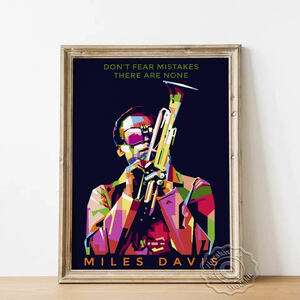 マイルズ デイビス 大 ポスター 70x50cm グッズ ジャズ トランペット デイヴィス 雑貨 フォト アート 大判 アメリカ Miles Davis 22