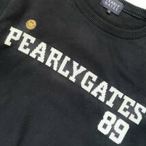 【送料無料】PEARLY GATES パーリーゲイツ　セーター　ゴルフウェア　スマイル　ニコ　6 XL メンズ　GOLF ニット　ロゴ　近年モデル　黒_画像4