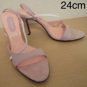 新品 難 18800円 GloriousGigot グロリアスジゴ サンダル 靴 ピンク 本革 山田優 黒木瞳 愛用 未使用 ポイント消化 クーポン利用