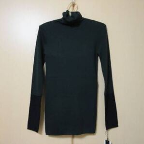 新品 10000円 スコットクラブ 長袖 タートル ニット 9号 トップス タグ付 未使用 グリーン ブラック ウォームビス ポイント消化 クーポン