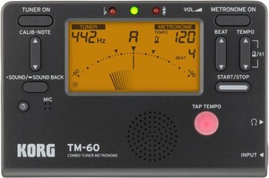 KORG TM-60-BK black tuner / metronome 