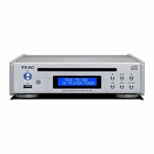 TEAC ティアック PD-301-X/S CDプレーヤー/FMチューナー ワイドFM USBメモリ音楽再生対応