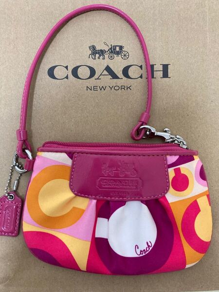 COACH リストレット ミニポーチ カラフル系