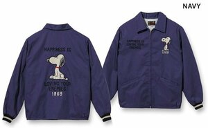 テーラー東洋×ピーナッツ Late 1960s Style ベトナムジャケット「SNOOPY 1969」◆テーラー東洋 ネイビーXLサイズ TT15231 スヌーピー