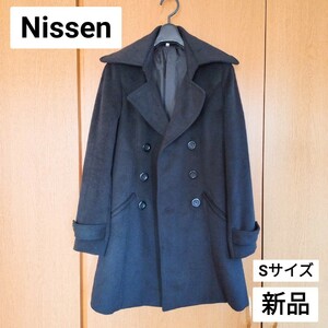 新品 Nissen ニッセン Aラインコート 黒 S