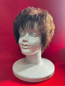  human work wool wig Short wig brown group tea . lady's (2)