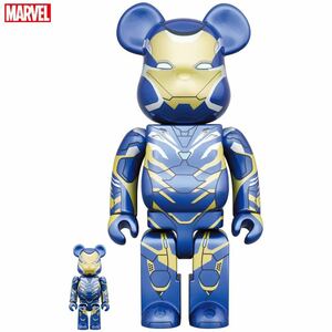 BE@RBRICK IRON MAN RESCUE SUIT 100％ & 400％ ベアブリック メディコムトイ アイアンマン マーベル 限定 アベンジャーズ