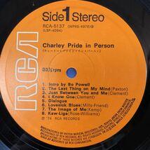 N帯付LP Charley Pride チャーリー・プライド・イン・パースン レコード 5点以上落札で送料無料_画像4