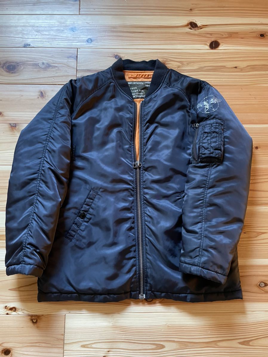 ネイビーシー 【☆超極美品☆】AVIREX フライトジャケット 2XL