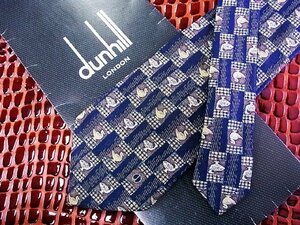 ♪今週の特売980円～♪1360♪良品【dunhill】ダンヒル【鳥 動物 ｄロゴ 柄】ネクタイ♪