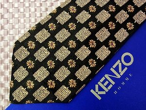 ♪29300D♪状態並品【刺繍 花 植物 デザイン 柄】ケンゾー【KENZO】ネクタイ