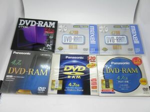 Q 7-11 нераспечатанный DVD-RAM суммировать 6 шт. комплект 4.7GB 5 листов 9.4GB 1 листов Panasonic mak cell TDK