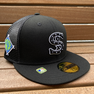 USA正規品 【7.3/8】 NEWERA ニューエラ 59FIFTY 限定 スプリングトレーニング メッシュキャップ MLB ホワイトソックス Whitesox 黒