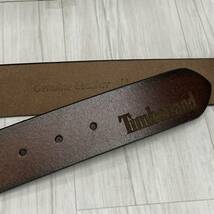 本場USAモデル 【38インチ】 新品 Timberland ティンバーランド Genuine 本革 リアルレザー ベルト BELT ヴィンテージ加工 USA正規品_画像5