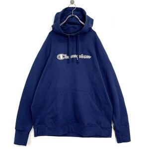 Champion チャンピオン プルオーバーパーカー ロゴ ネイビー