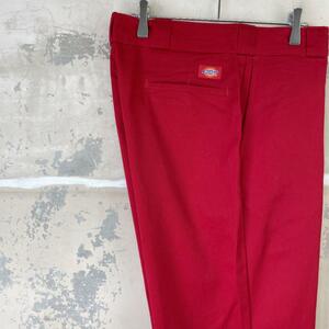 廃盤 Dickies ディッキーズ 874 ワークパンツ 赤 レッド 36×32