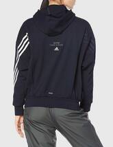 adidas/アディダス レディース スウェット フルジップパーカー ネイビー サイズM IXK67/AEROREADY★送料520円_画像10