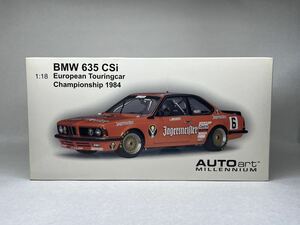 【込】Aa 1/18 BMW 635 CSi ツーリングカー 選手権 1984 No.6 オートアート Auto art DTM イェーガーマイスター 88446