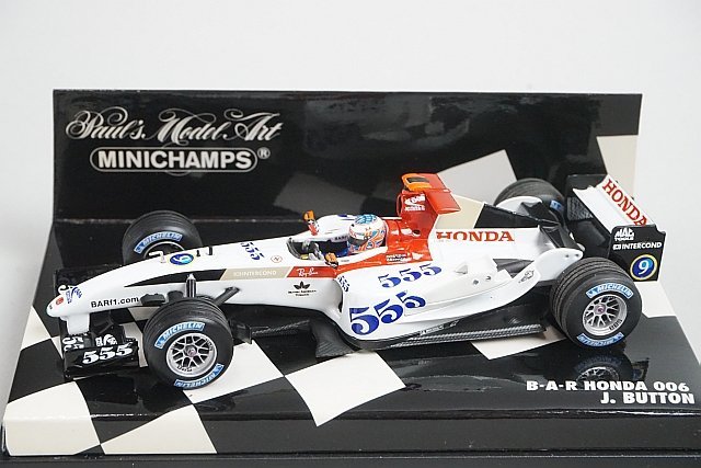 ミニチャンプス B.A.R HONDA 3台 佐藤琢磨 カード 3枚-