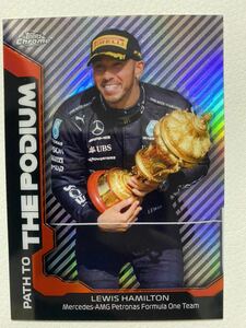 topps2021CHROMEPATHTOTHEPODIUMルイスハミルトンF1トレカ