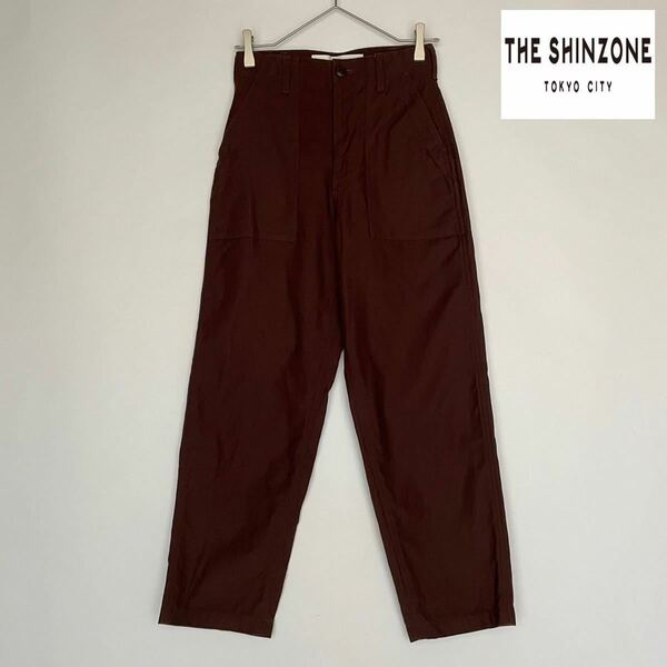 THE SHINZONE ザ シンゾーン 日本製 定番 希少 ベイカーパンツ コットン 綿 ブラウン 茶系 size 32