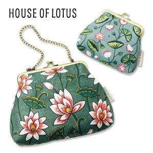 HOUSE OF LOTUS（ハウス オブ ロータス）がま口ポーチ2個セット 大人のおしゃれ手帖 2019年10月増刊号 限定販売 蓮 睡蓮