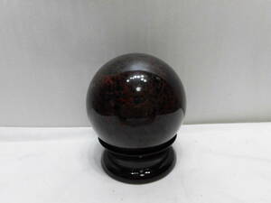  Tokachi sphere =. color entering tea color Tokachi stone ( pcs attaching ) natural memory thing = black . stone = Hokkaido, Tokachi production 