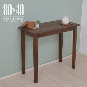  outlet melamin cosmetics board Mini dining table 80cm×40cm walnut color wooden mac80s-360wal wn space-saving 1s-1k-142 tn