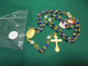 Art hand Auction Sodalite and luminous plastic beads rosary as a talisman for exams●1, beadwork, Finished product, others