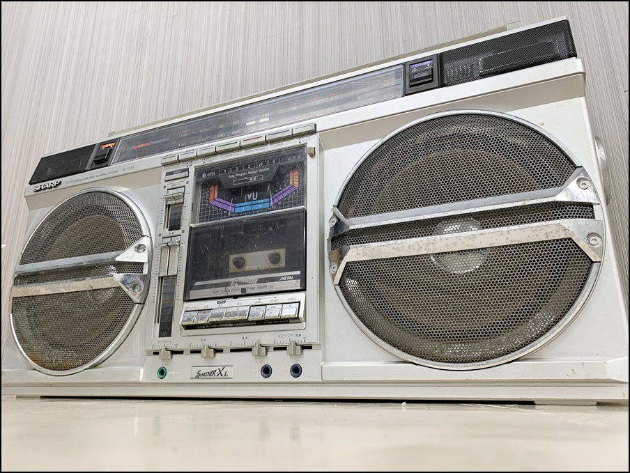 オールドス】 SHARP シャープ GF-535 ラジオ ステレオカセット 実動画