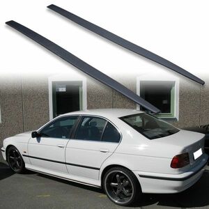 [FYRALIP]サイドスカート サイドエクステンション スポイラーフラップ BMW用 5シリーズ E39用 1996-2003 PU製 艶消し黒