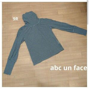 美品 abc une face デザインタートル ボーダー トップス