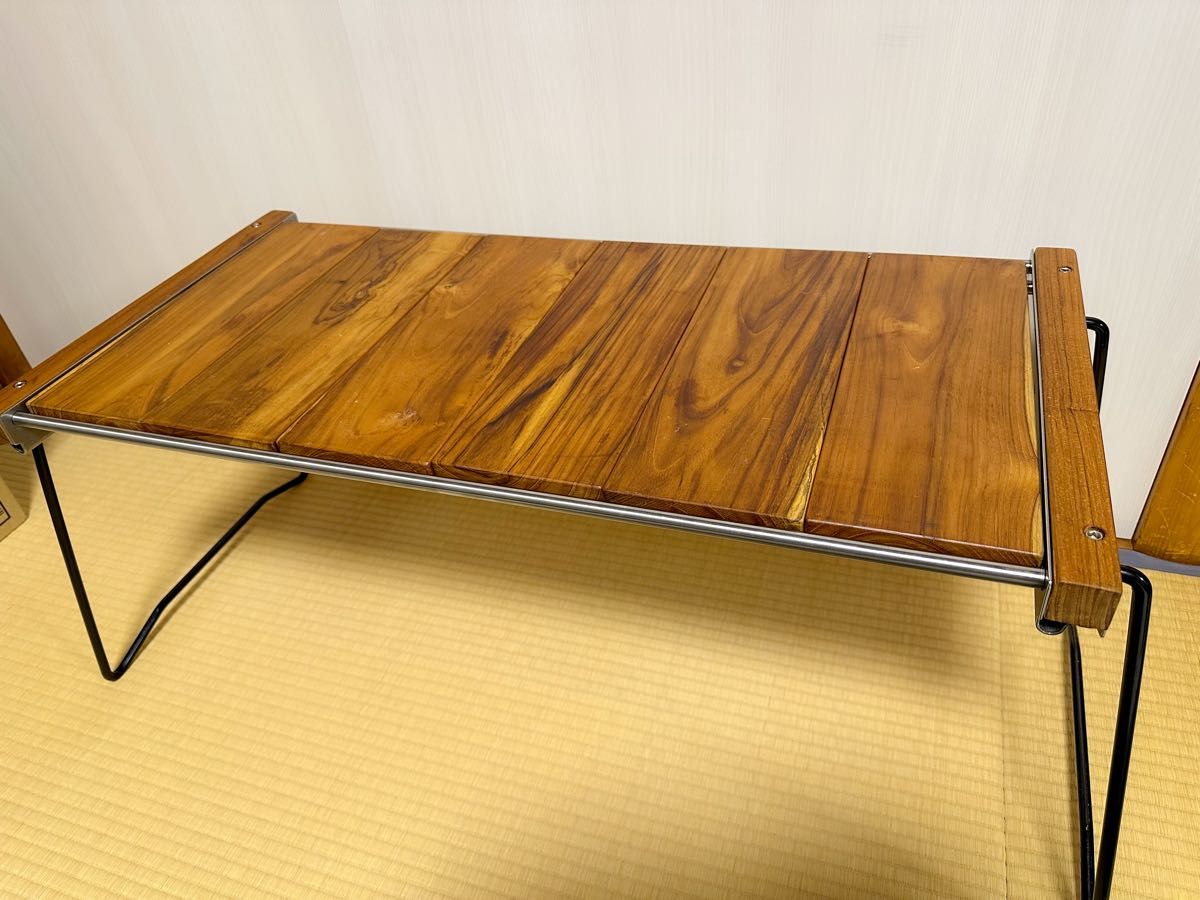 管st01) 三脚 サイドテーブル 天板 木製 真鍮 カメラ三脚 | 菅ST02 